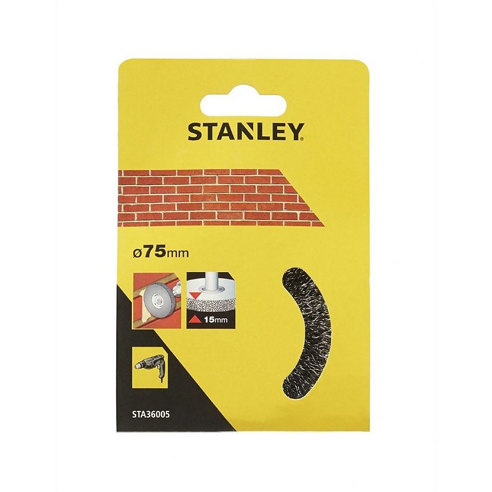 Stanley 75mm Wire Wheel Brush - STA36005-XJ