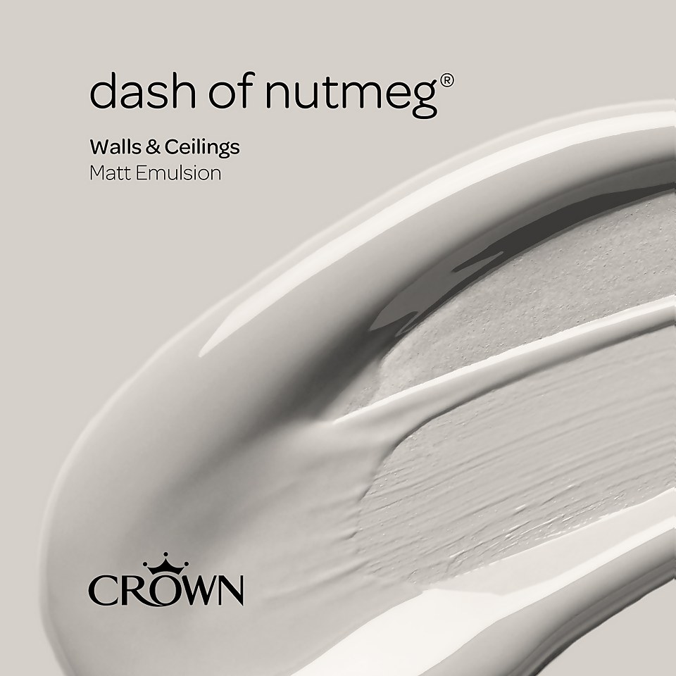 Crown Walls & Ceilings Matt Emulsion Paint Dash Of Nutmeg - 2.5L