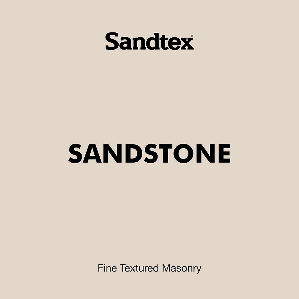 Sandtex Textured Masonry Paint Sandstone 5L Homebase