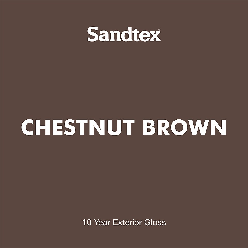 Sandtex Exterior 10 Year Gloss Paint Chestnut Brown - 2.5L