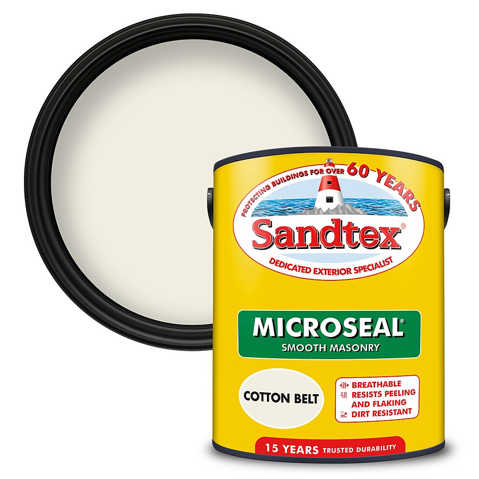 Sandtex Ultra Smooth Masonry Paint Cotton Belt - 5L