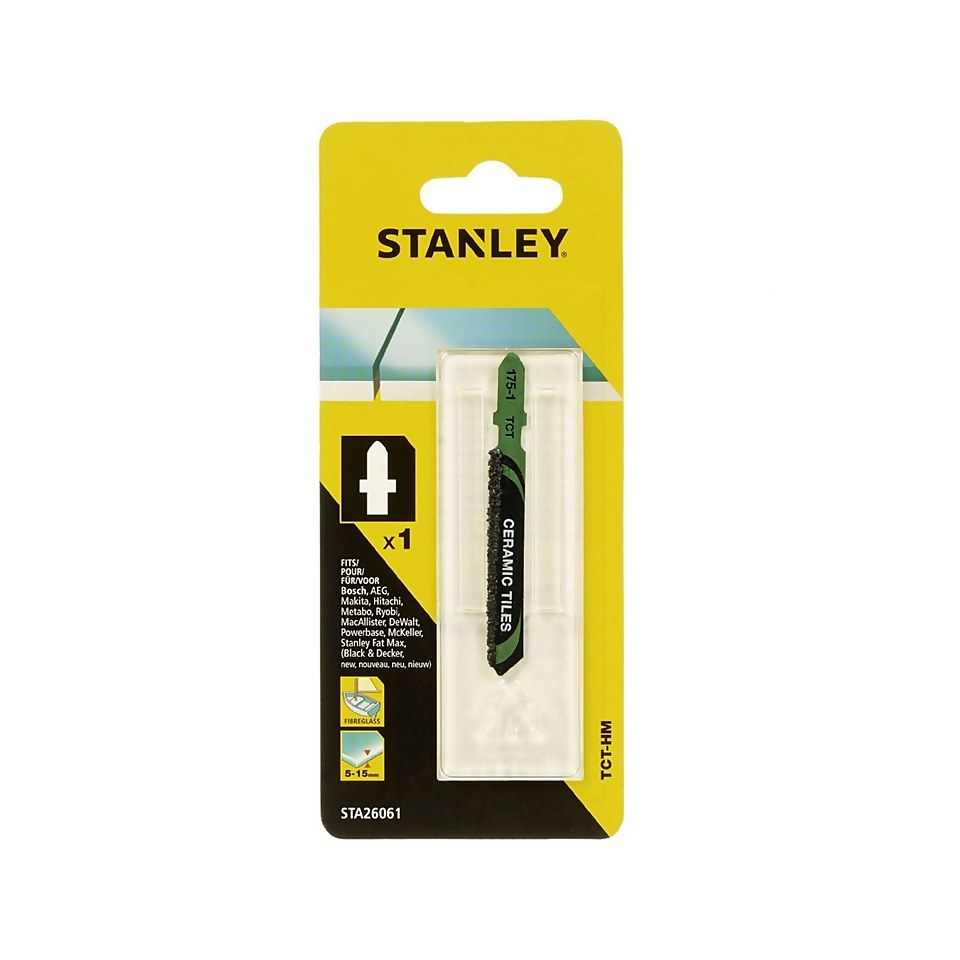 Stanley Jigsaw Blade Tile/Fibreglass - STA26061-XJ