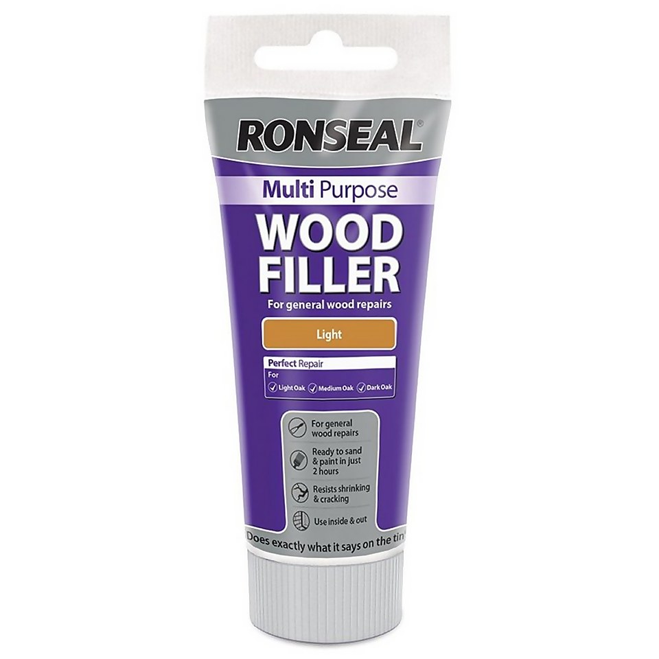 Ronseal Multipurpose Wood Filler Tube - Light - 100g