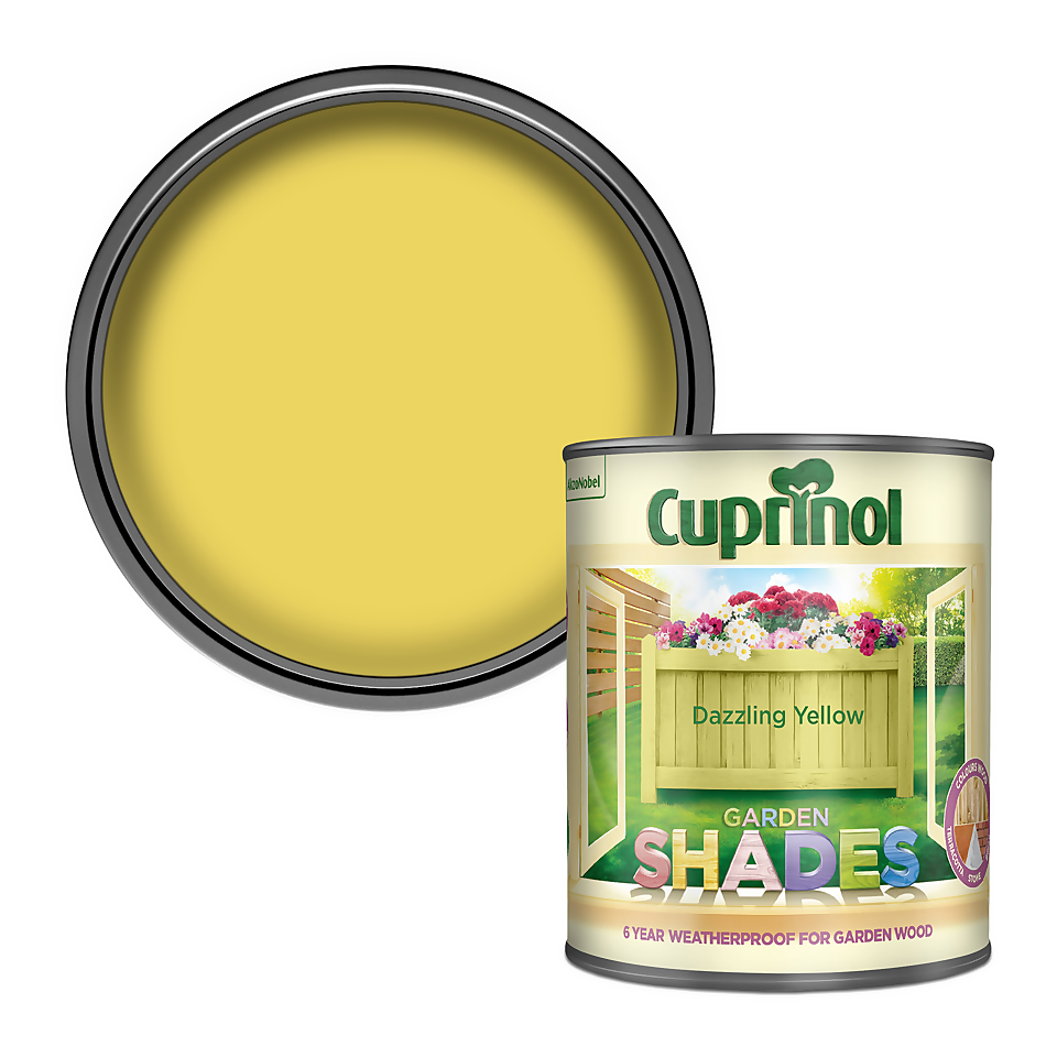 Cuprinol Garden Shades  Dazzling Yellow - 1L