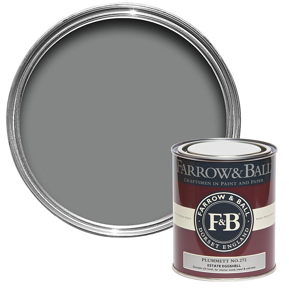 Farrow & Ball Estate Eggshell Paint Plummett No.272 - 750ml