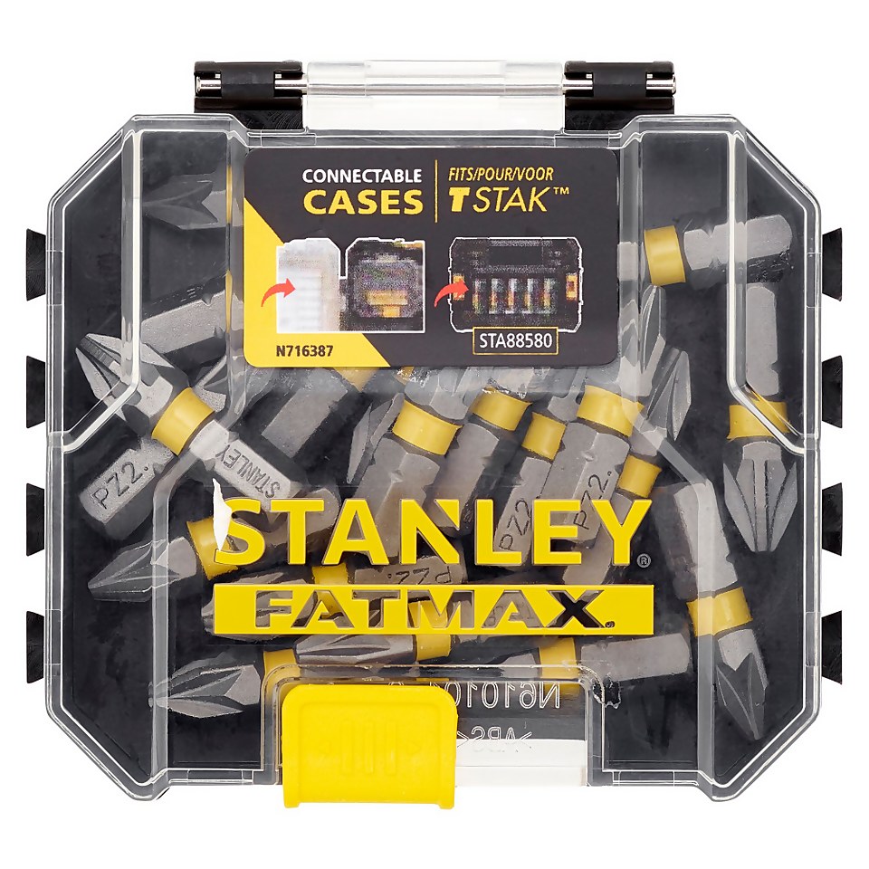 Stanley Fatmax 20 x Pz2 25mm Impact Bit Box - STA60100-XJ