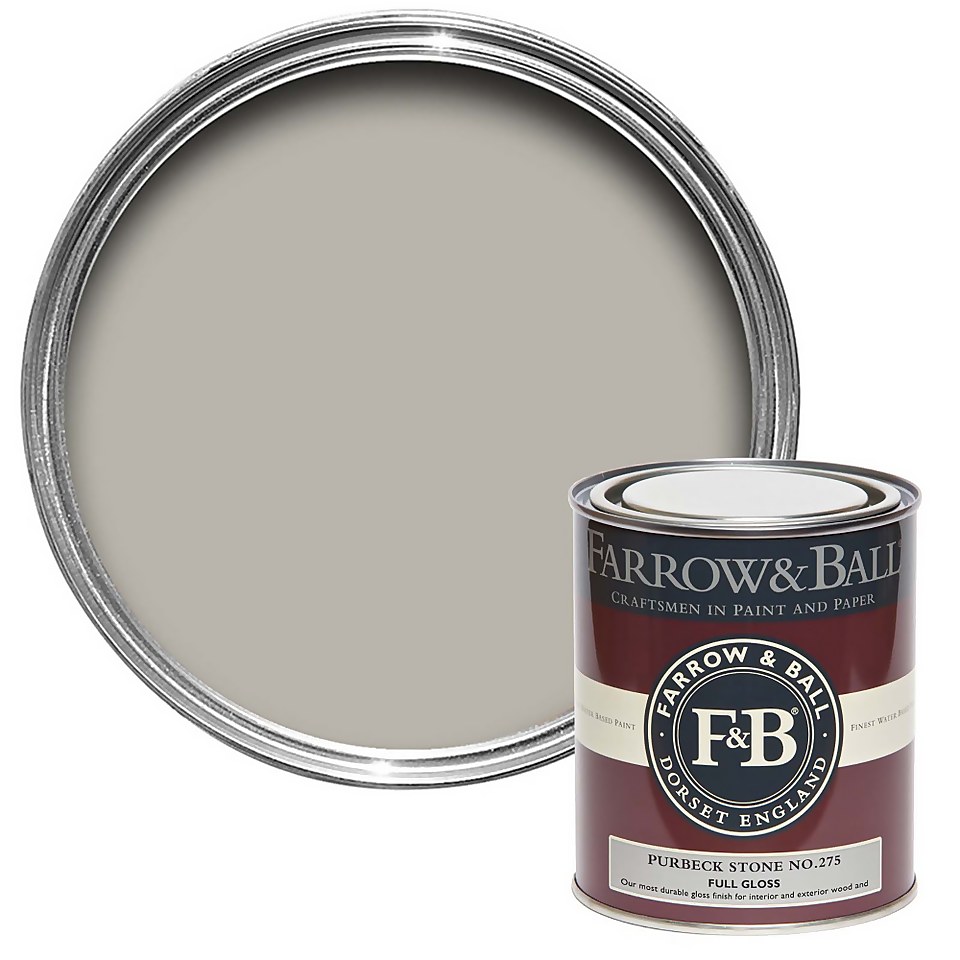 Farrow & Ball Full Gloss Paint Purbeck Stone No.275 - 750ml