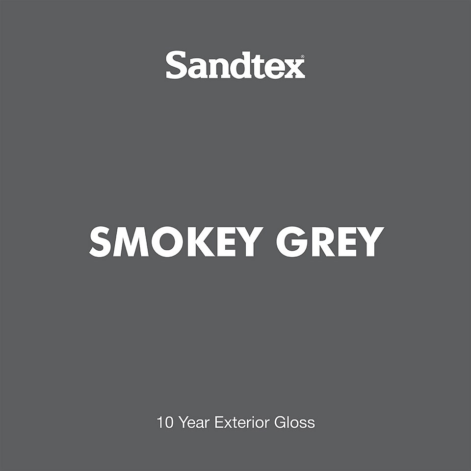 Sandtex 10 Year Gloss Paint Smokey Grey - 750ml