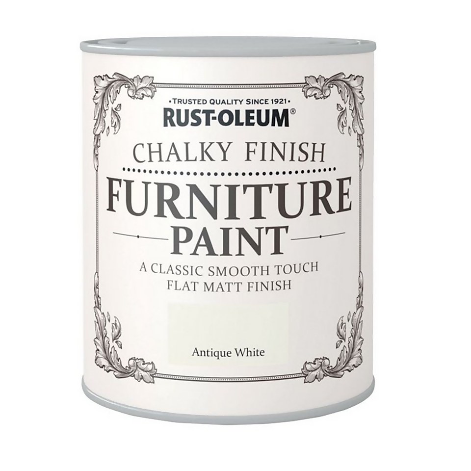 Rust-Oleum Chalky Finish Furniture Paint Antique White - 125ml