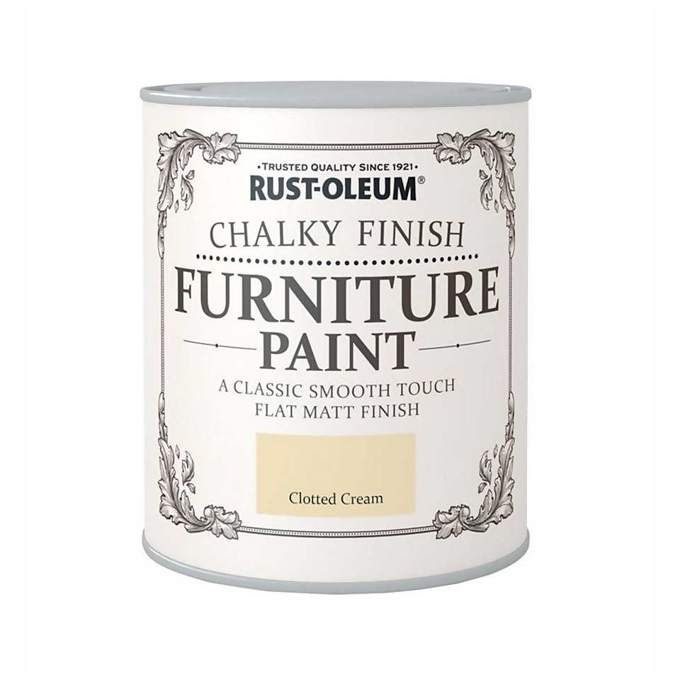 Rust-Oleum Chalky Finish Furniture Paint Clotted Cream - 125ml