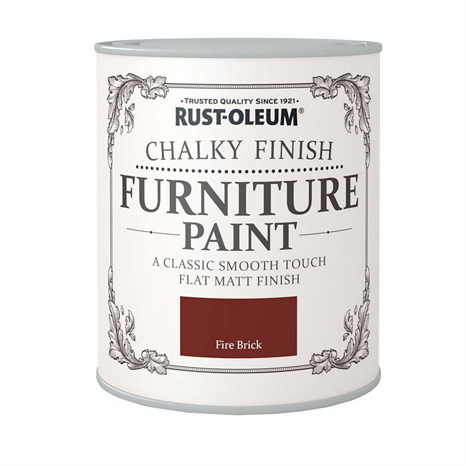 Rust-Oleum Chalky Furniture Paint - Fire Brick - 125ml