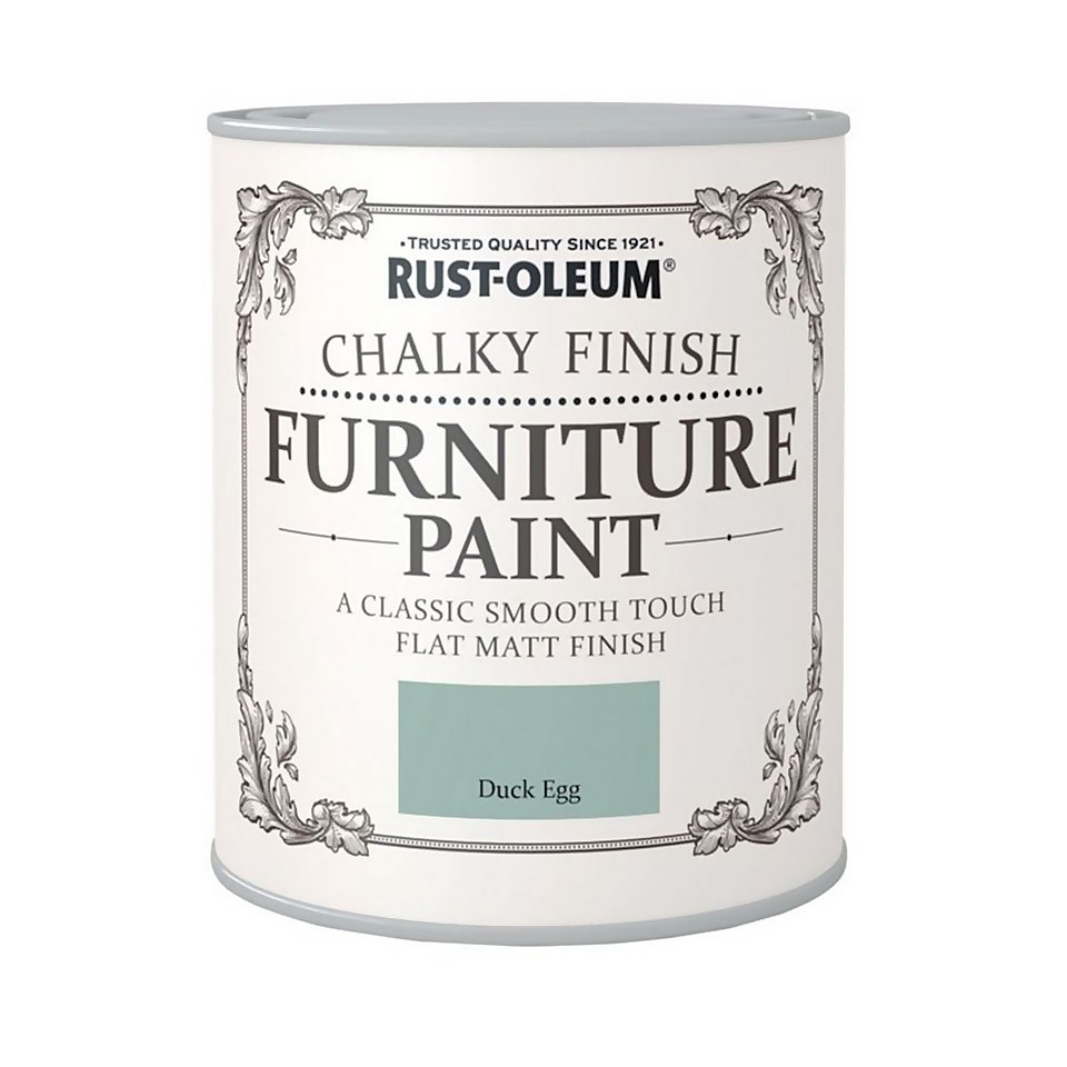 Rust-Oleum Chalky Finish Furniture Paint Duck Egg - 125ml