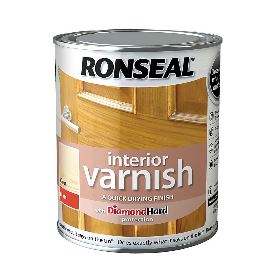 Ronseal Interior Varnish Gloss - 750ml