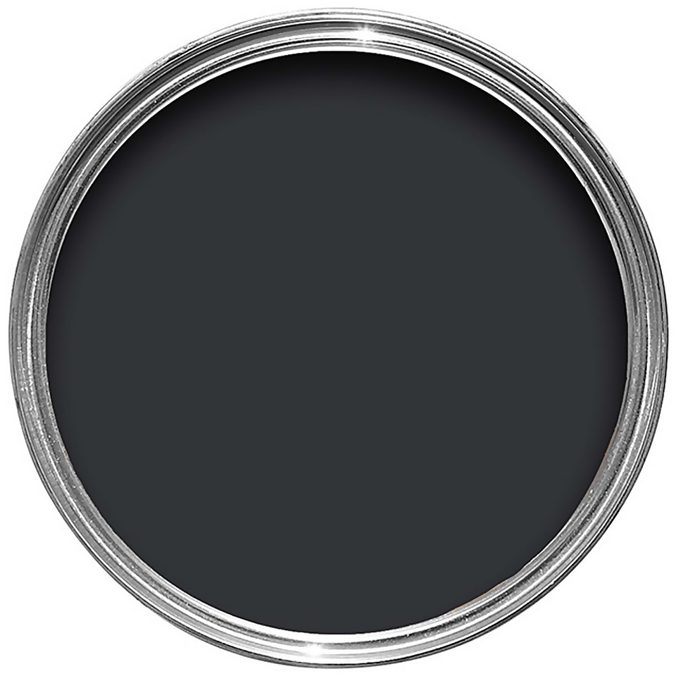 Farrow & Ball Modern Matt Emulsion Paint Pitch Black No.256 - 2.5L