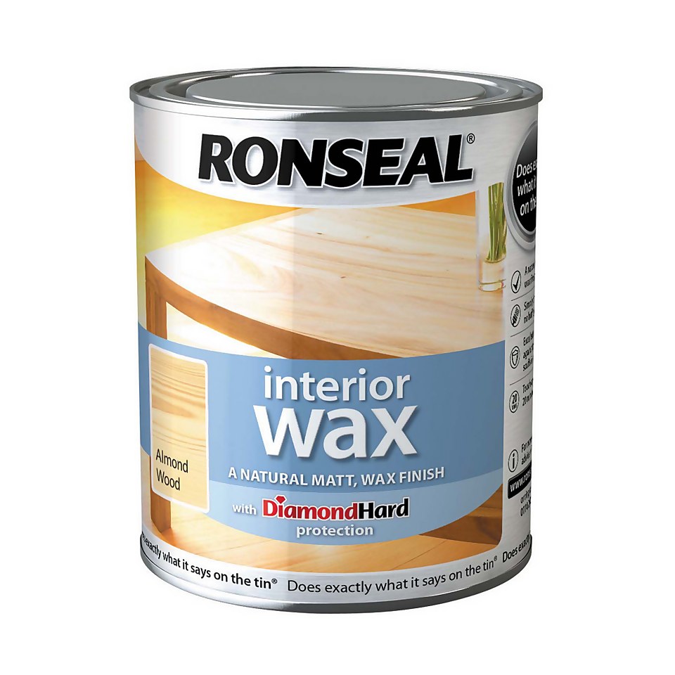 Ronseal Performance Wax - Almond Wood - 750ml