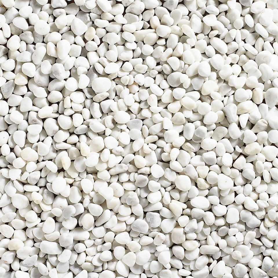 Stylish Stone Premium Arctic White Pebbles, Bulk Bag - 750kg