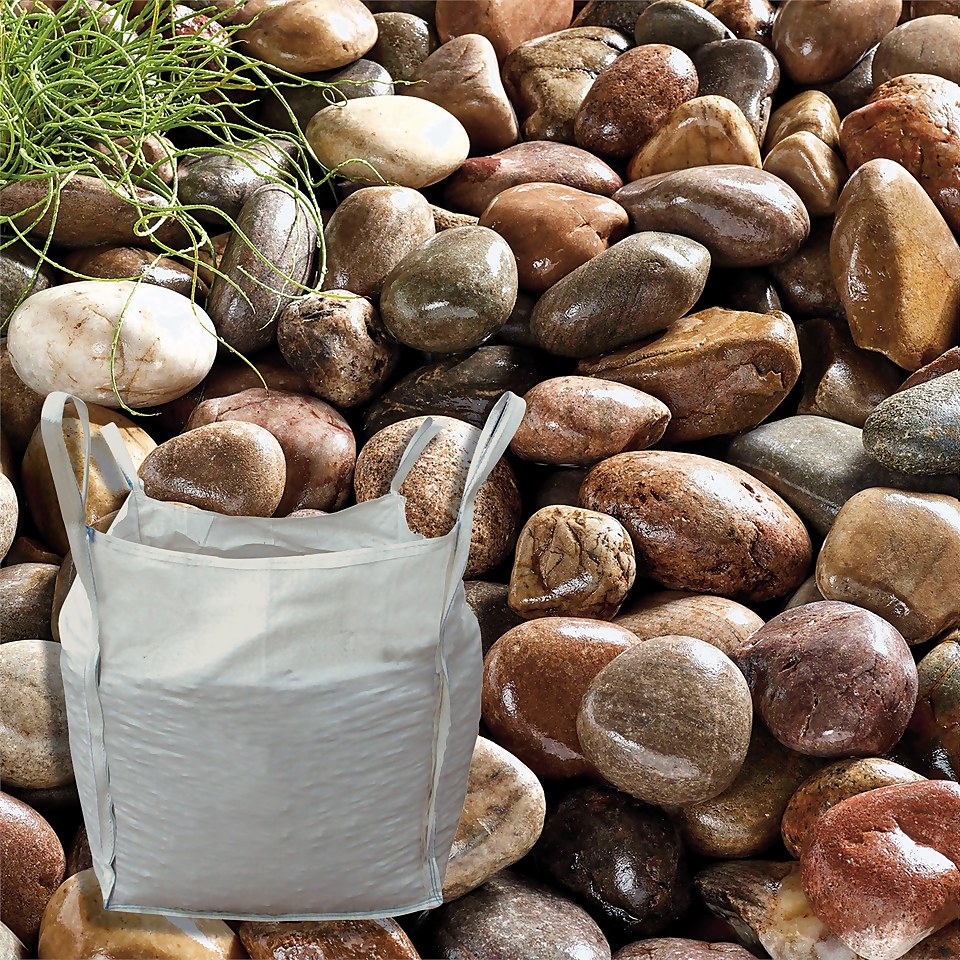 Stylish Stone Large Beach Cobbles, Bulk Bag - 750kg