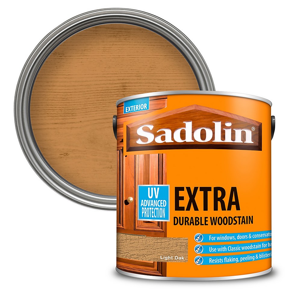 Sadolin Extra Durable Woodstain Light Oak - 2.5L