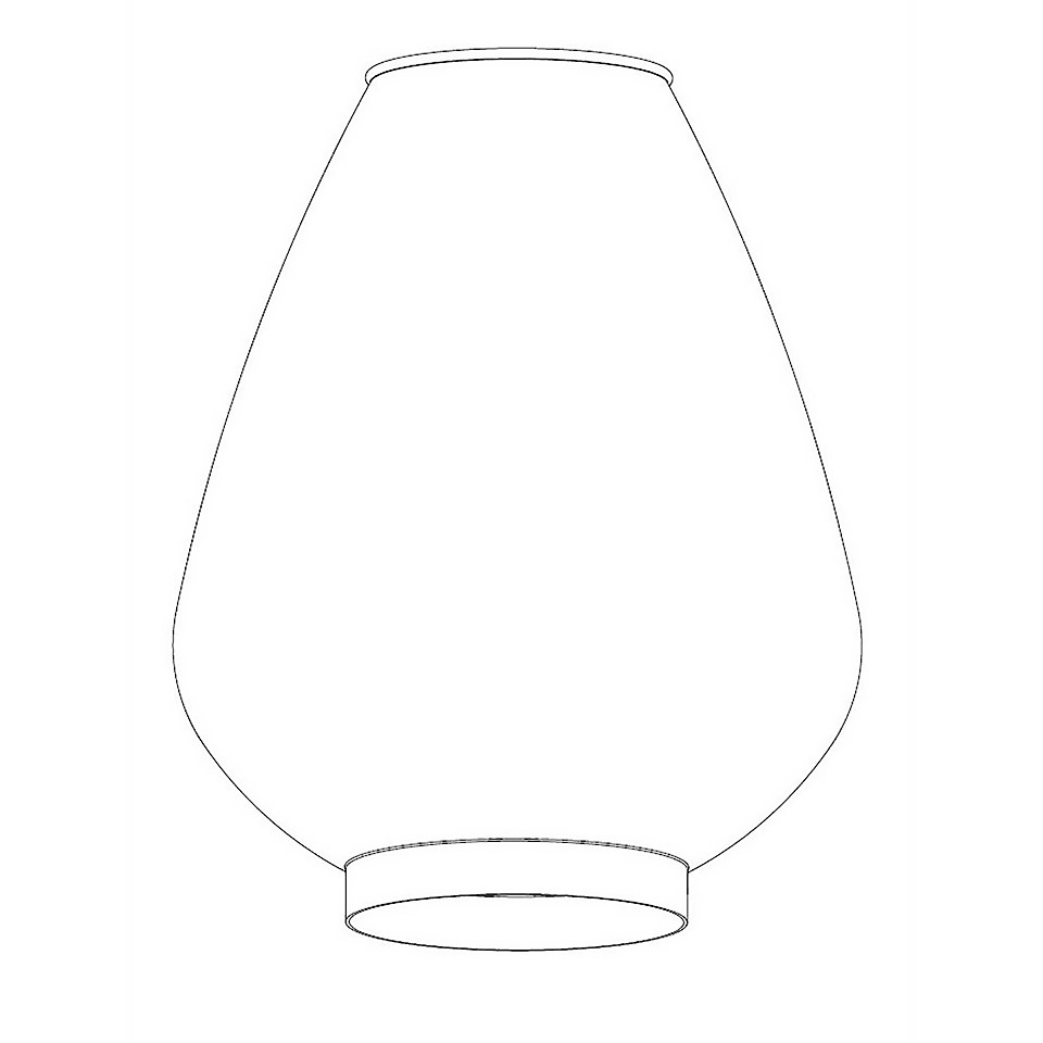 Zahara Teardrop Easy Fit Lamp Shade - Cream