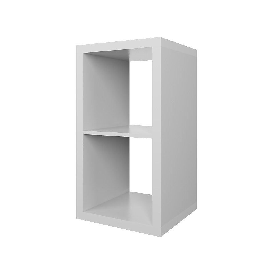 Clever Cube 1x2 Storage Unit - White