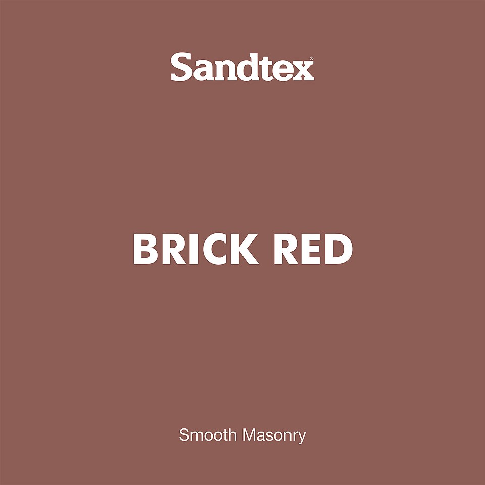Sandtex Ultra Smooth Masonry Paint Brick Red - 1L
