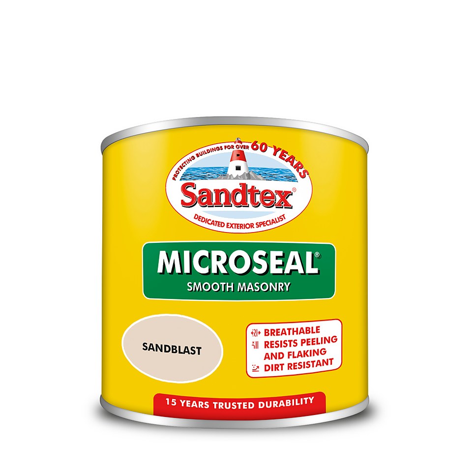 Sandtex Microseal Smooth Masonry Paint Sandblast - 150ml
