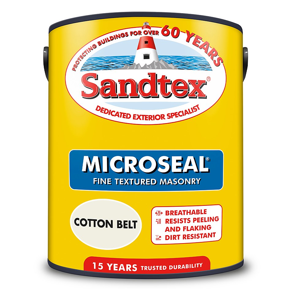 Sandtex® Textured Masonry Paint Cotton Belt - 5L