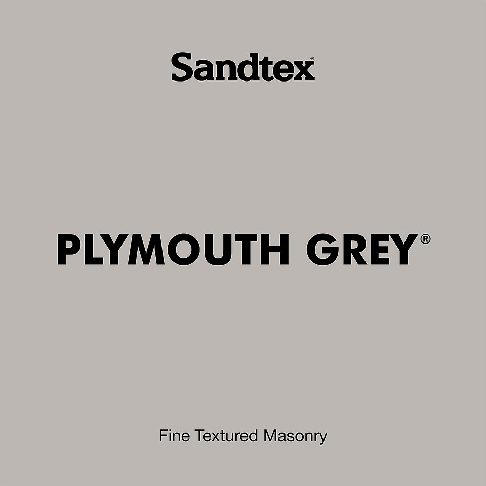 Sandtex Textured Masonry Paint Plymouth Grey - 5L