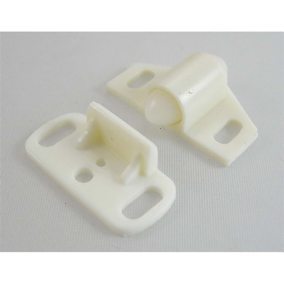 Surface Catch - White - 9mm - 2 Pack