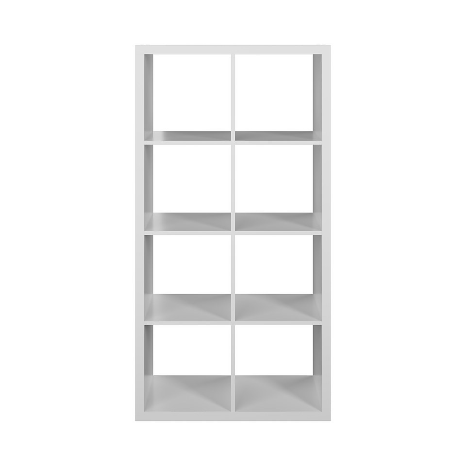 Clever Cube 2x4 Storage Unit - White