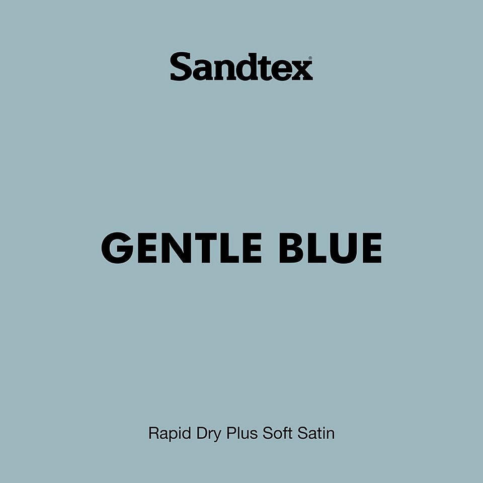 Sandtex Rapid Dry Satin Paint Gentle Blue - 750ml