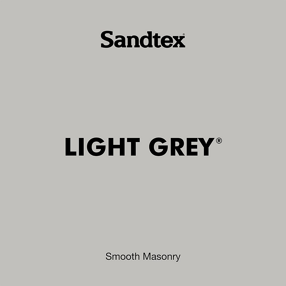 Sandtex Ultra Smooth Masonry Paint Light Grey - Tester 150ml