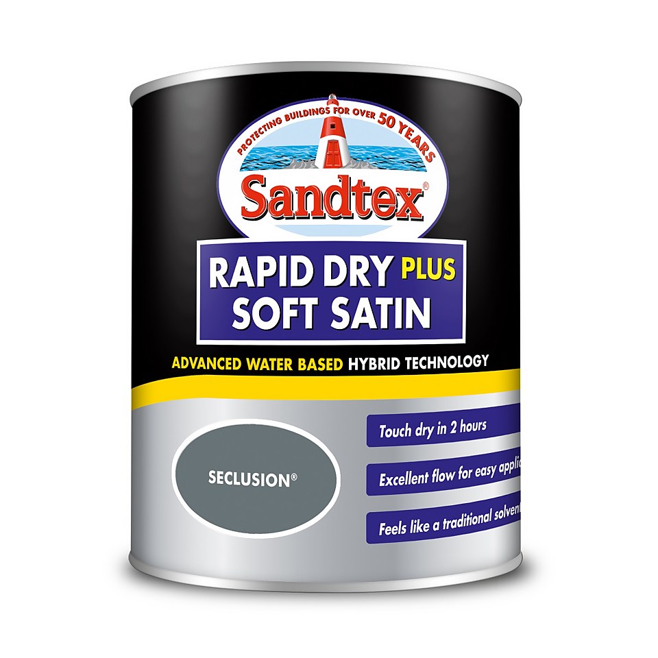 Sandtex Rapid Dry Satin Paint Seclusion - 750ml