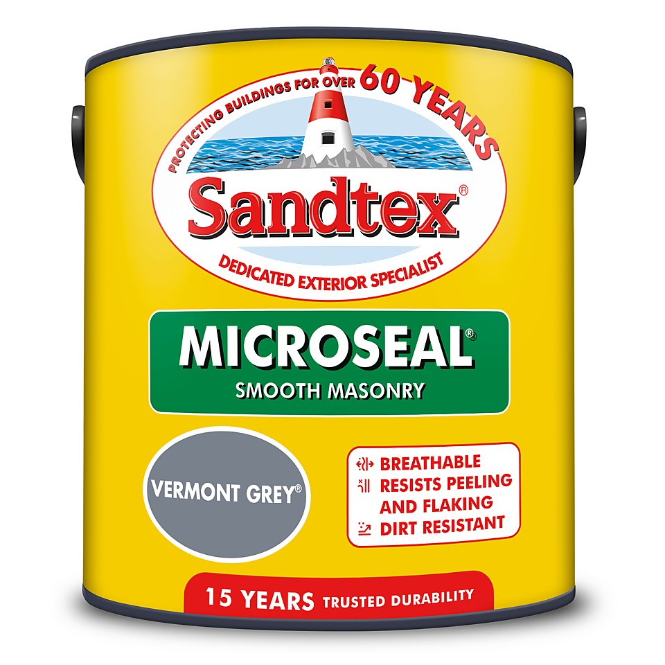 Sandtex Ultra Smooth Masonry Paint Vermont Grey - 2.5L