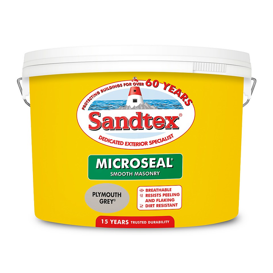Sandtex Ultra Smooth Masonry Paint Plymouth Grey - 10L