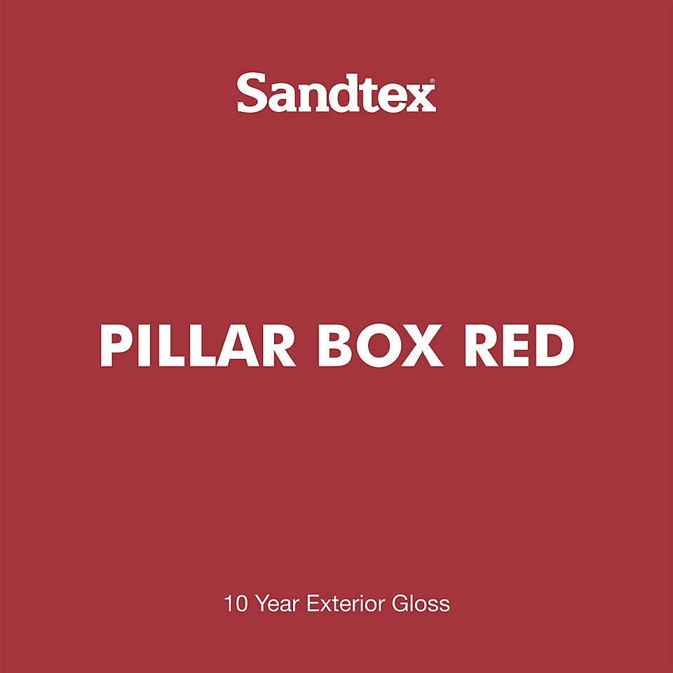 Sandtex Exterior 10 Year Gloss Paint Pillar Box Red - 2.5L