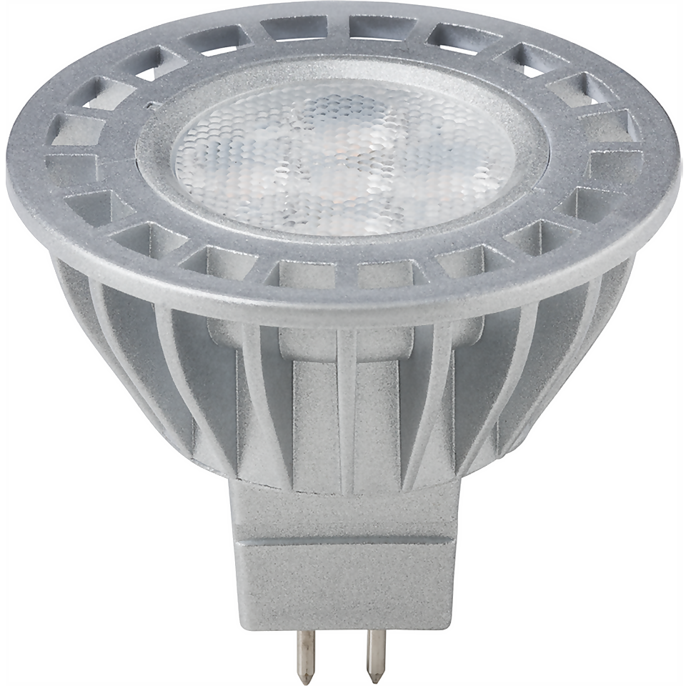 TCP LED MR16 7W Silver Light Bulb