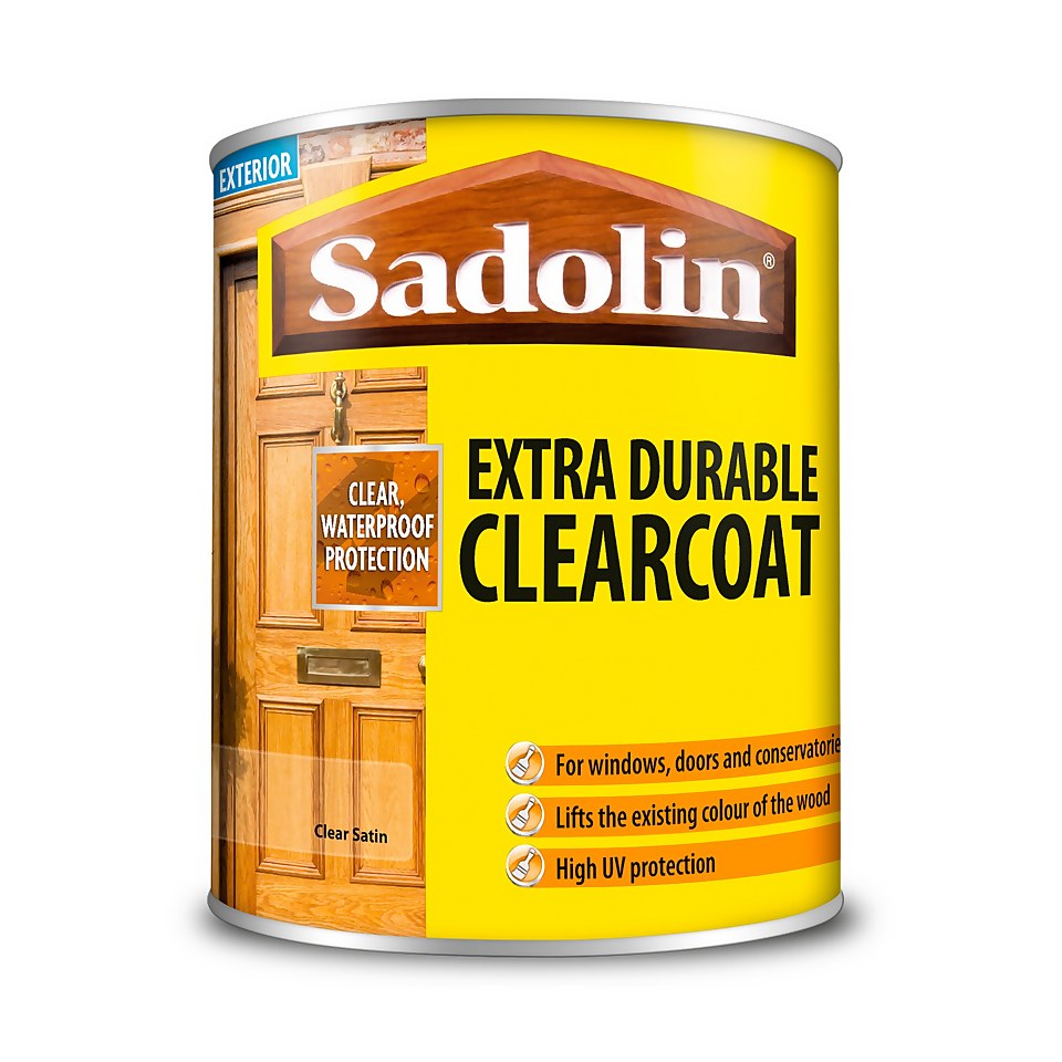 Sadolin Extra Durable ClearCoat Satin Clear - 750ml