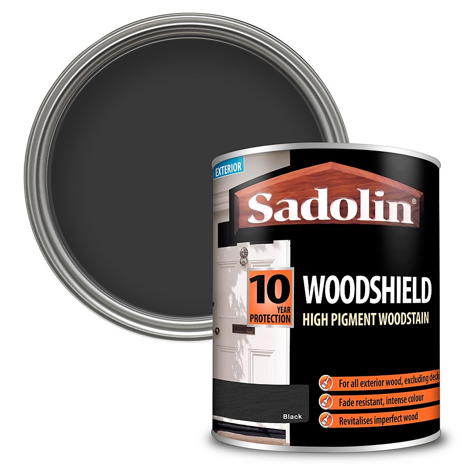 Sadolin Woodshield Woodstain Black - 750ml