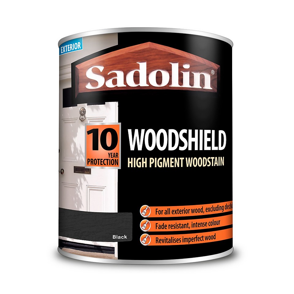 Sadolin Woodshield Woodstain Black - 750ml