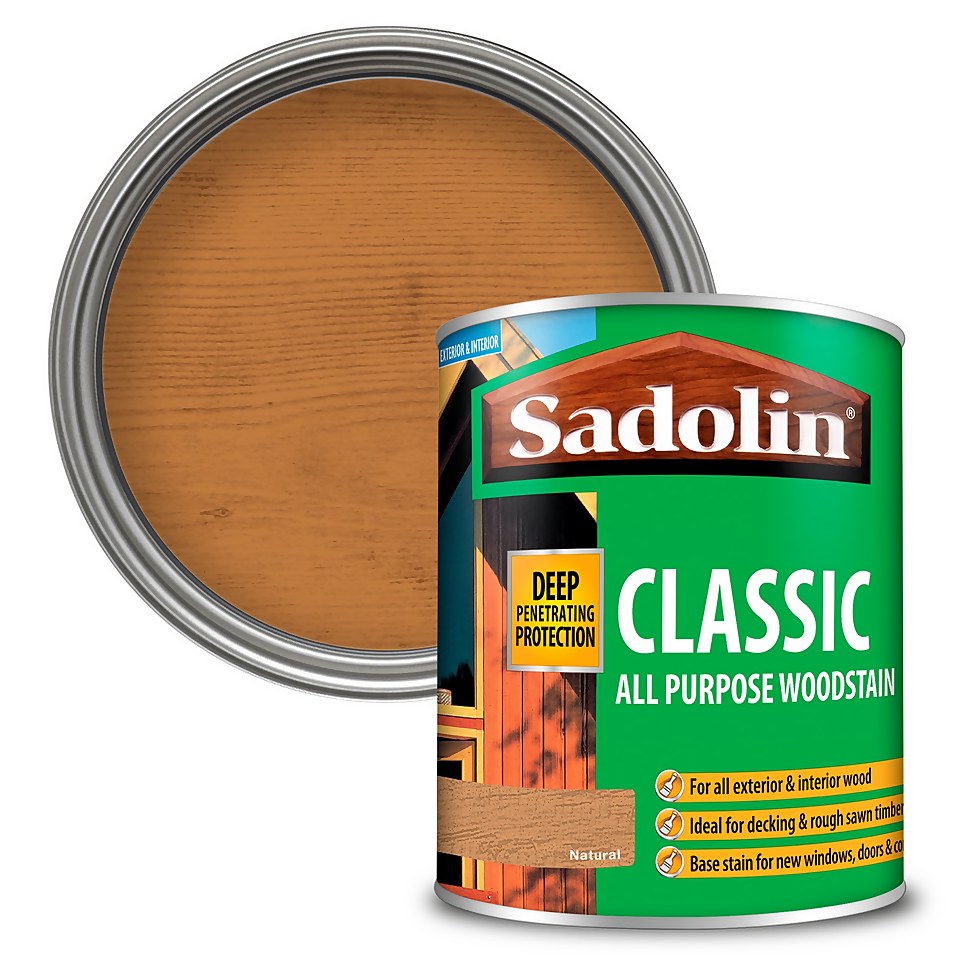 Sadolin Classic All Purpose Woodstain Natural - 750ml