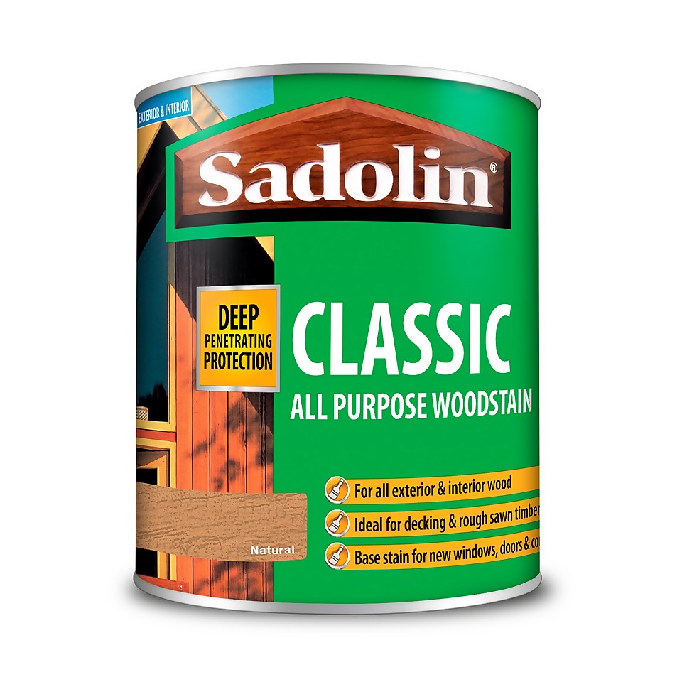 Sadolin Classic All Purpose Woodstain Natural - 750ml