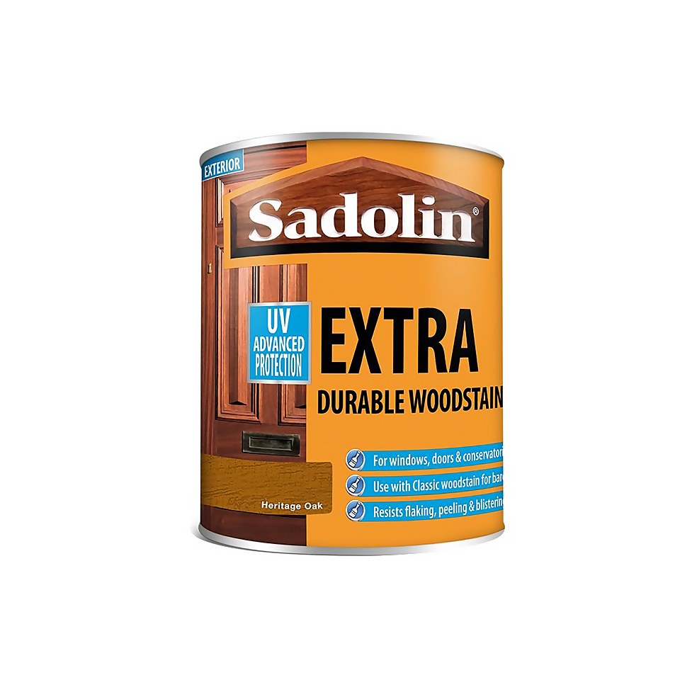 Sadolin Extra Durable Woodstain Heritage Oak - 750ml