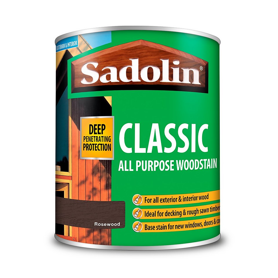 Sadolin Classic All Purpose Woodstain Rosewood - 750ml