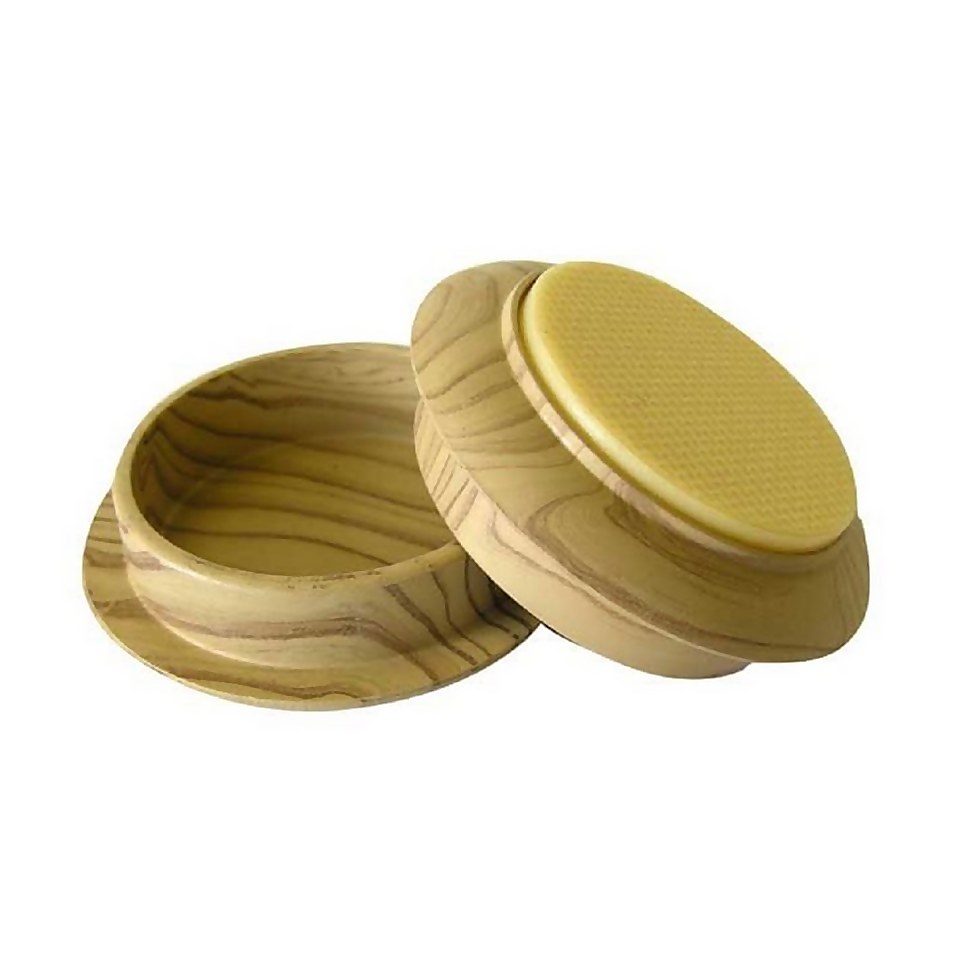 Non-Slip Castor Cups - Light Wood Grain - 45mm - 4 pack