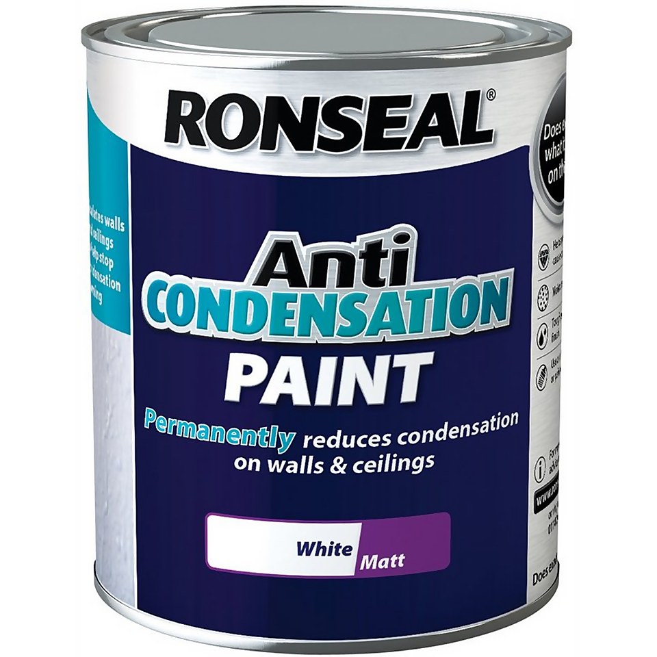 Ronseal Anti Condensation Paint White - 750ml