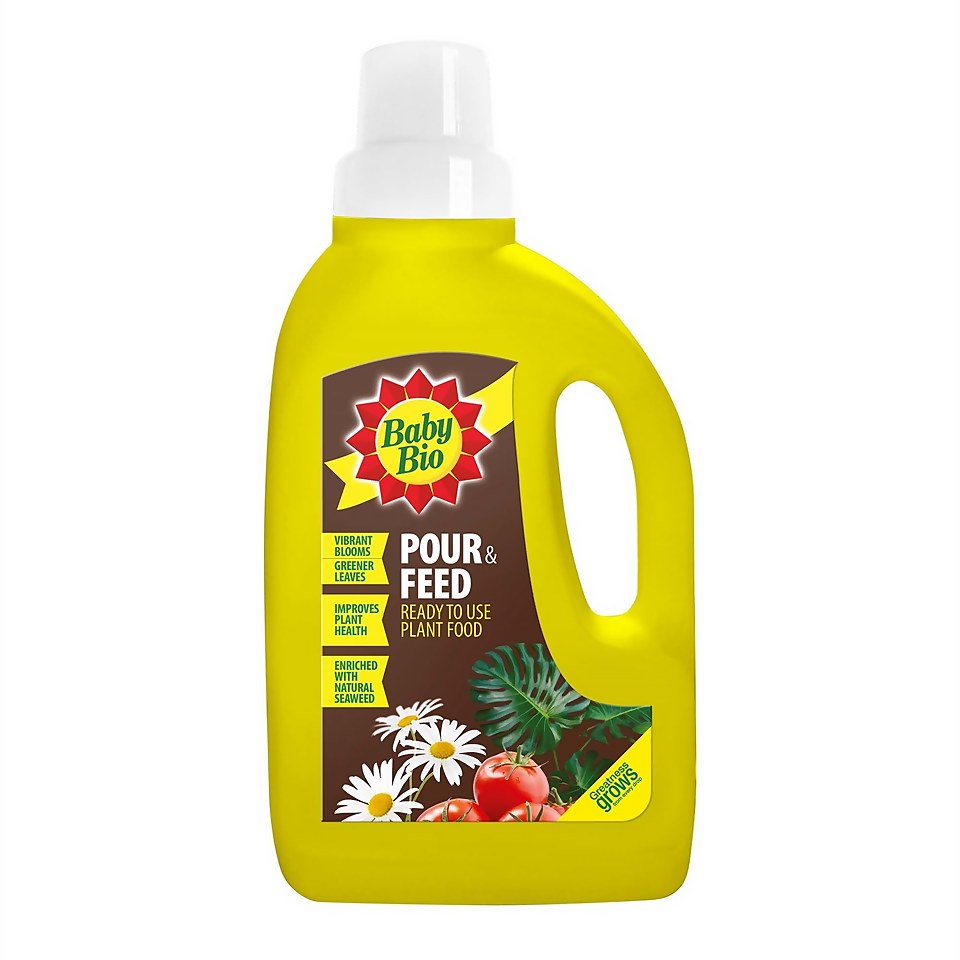 Baby Bio Pour & Feed Ready to Use Plant Food - 1L