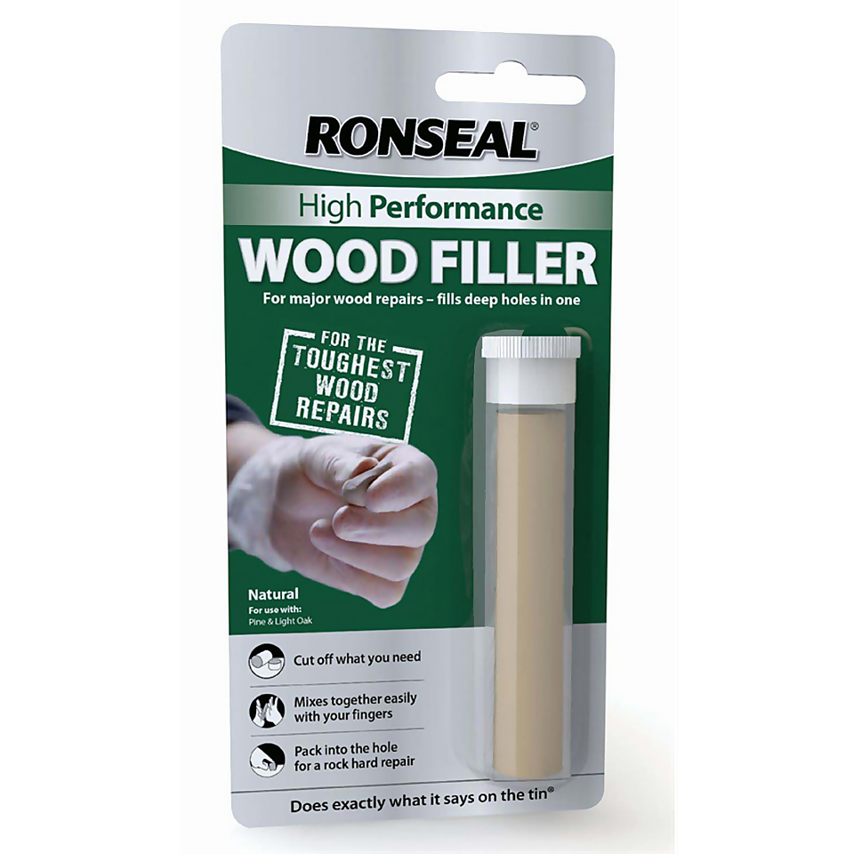 Ronseal High Performance Wood Filler Putty - 26g