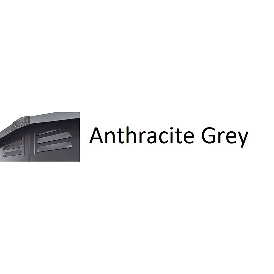 Lotus 6x6ft Metal Bicycle Store - Anthracite Grey