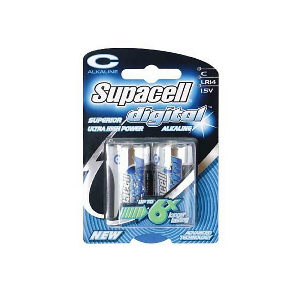 Supacell Digital C Batteries - 2 Pack